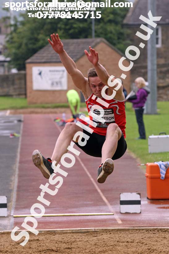 Mens decathlon long jump, EAP International Cominted Events, Hexham. Photo: David T. Hewitson/Sports for All Pics